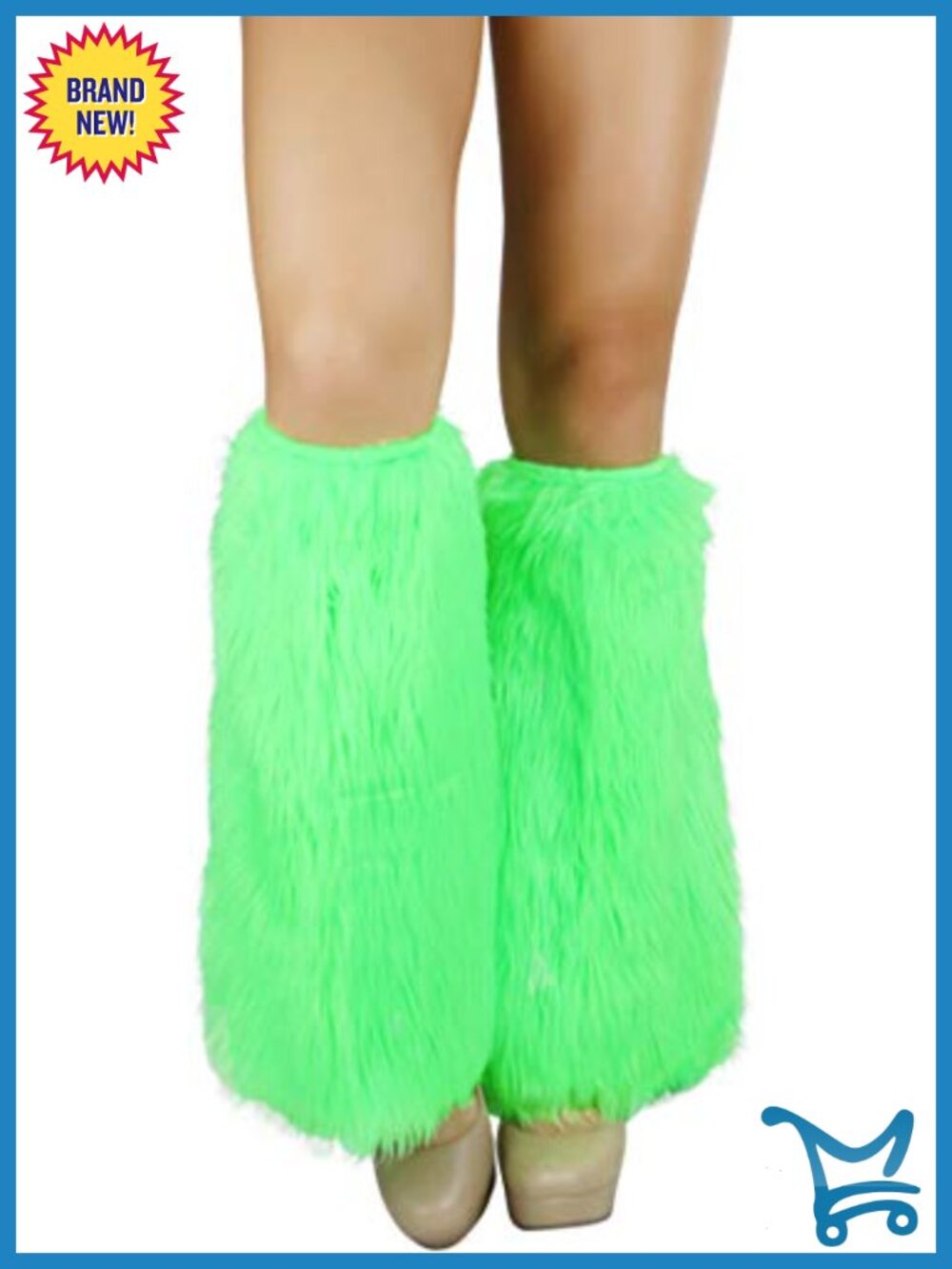 Women's Faux Fur Retro Bellbottom Knee High Leg Warmers